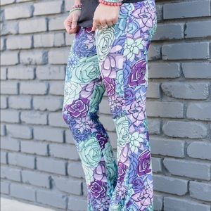 Crazy train floral print pants